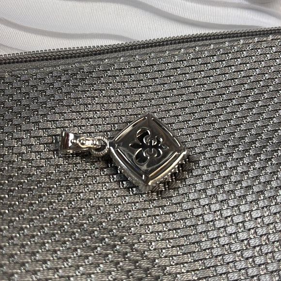 Judith Ripka Sterling Silver & Carved Hematite Enhancer - Picture 6 of 7